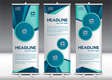 Pull up banners. Trade shows, Expos, Presentations