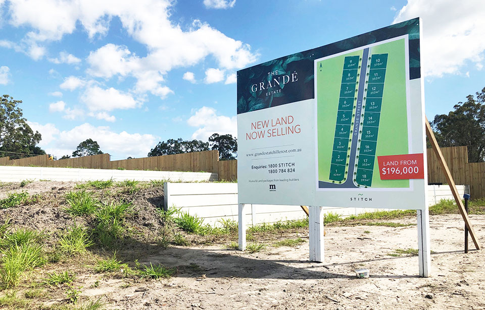 Brisbane New Estate Billboard